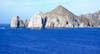 Rock formations approaching Cabo San Lucas (substitute port)