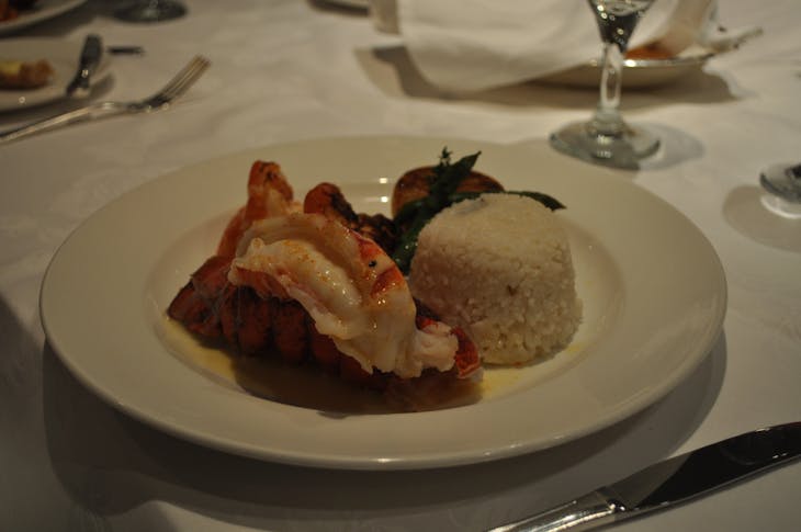 Lobster in main dining room on Royal Princess - Royal Princess