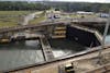 Going through the Canal locks