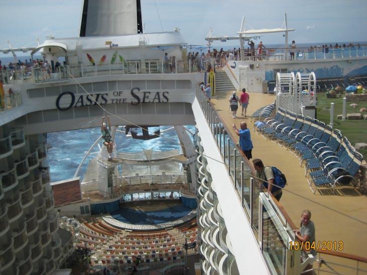 zip line and wave rider area - Oasis of the Seas