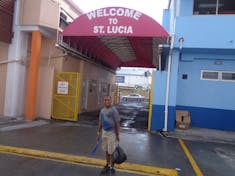 Castries, St. Lucia - His first visit to St.Lucia