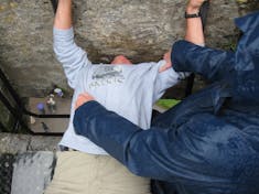 Hey, I kissed the Blarney Stone and I didn't cheat neither like everyone else 