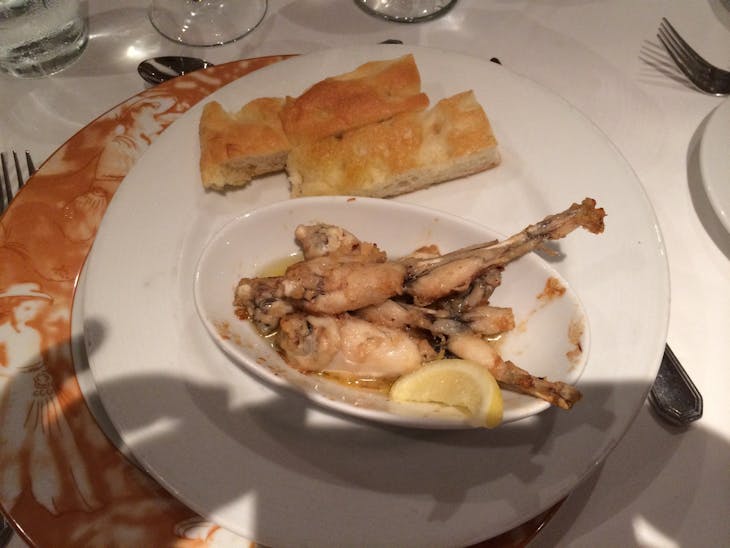 Main dining room, frog legs - Carnival Sunshine