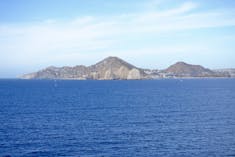 Rock formations approaching Cabo San Lucas (substitute port)