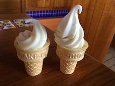 Soft serve frozen yogurt and ice cream on the Lido Deck