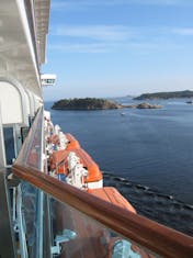 Leaving Kristinasand, Norway on Royal Princess