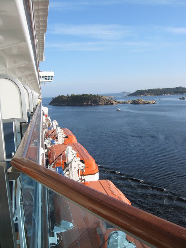 Leaving Kristinasand, Norway on Royal Princess - Royal Princess