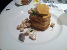 Sweetbreads in pastry in the main dining room of Royal Princess