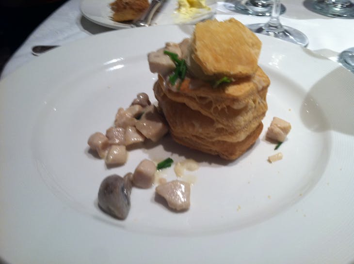 Sweetbreads in pastry in the main dining room of Royal Princess - Royal Princess