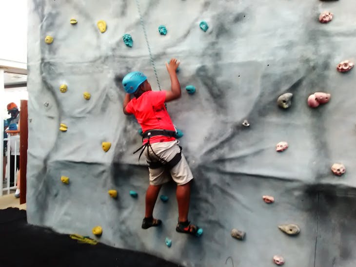 Cozumel, Mexico - My son rock climbing