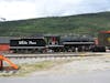 Historical locomotive (and tender) at Skagway.  