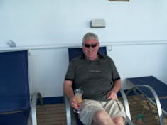 Relaxing on deck