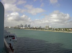 Miami, Florida - Miami Skyline as seen from Balcony