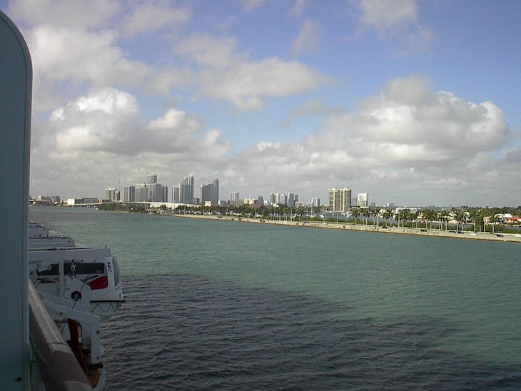 Miami, Florida - Miami Skyline as seen from Balcony
