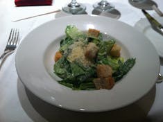 Caesar salad in the main dining room on Royal Princess