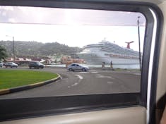 Castries, St. Lucia - Our ship in port of St.Lucia