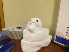 Towel animal, duckie