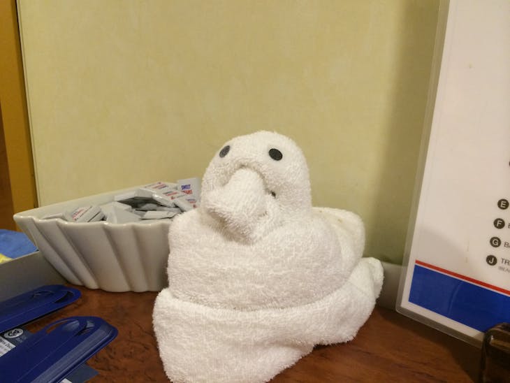 Towel animal, duckie - Carnival Sunshine