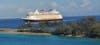 Disney Cruise Ship sailing into Bahamas