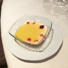 Main Dining Room - Vanilla Creme with Berries Dessert