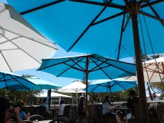 The umbrellas were just so wonderful on this very sunny and hot Bermudan day.