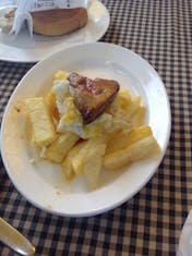 Barcelona, Spain - Tapas 24 in Barcelona -- potatoes and foie