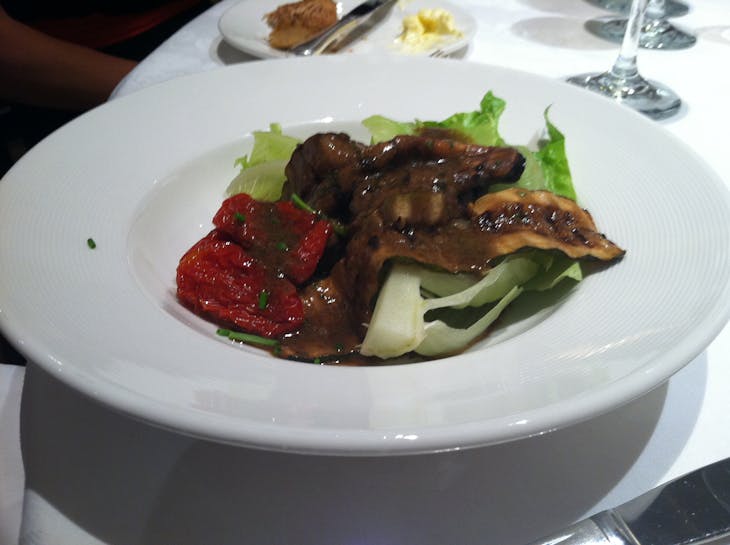 Roasted vegetable salad in Dining room on Royal Princess - Royal Princess