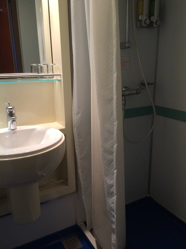 All showers look the same onboard - Carnival Ecstasy