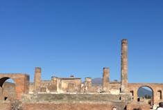 Pompeii with Vesuvius in the distance