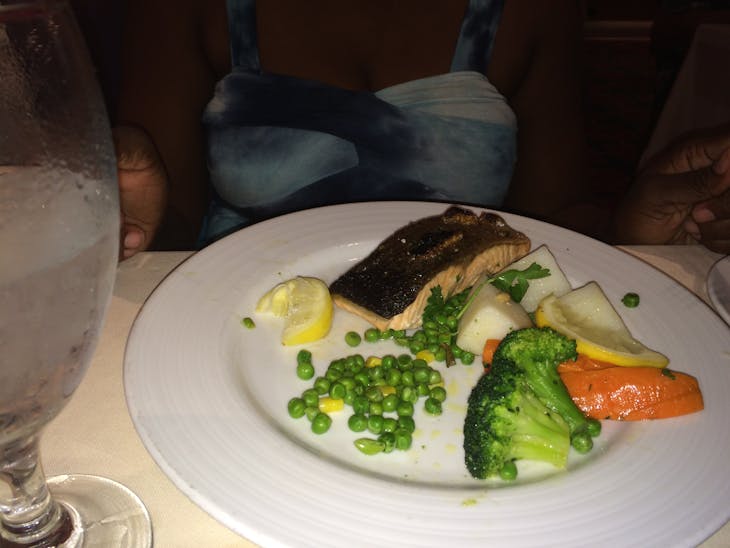 Castries, St. Lucia - Beautiful salmon dinner