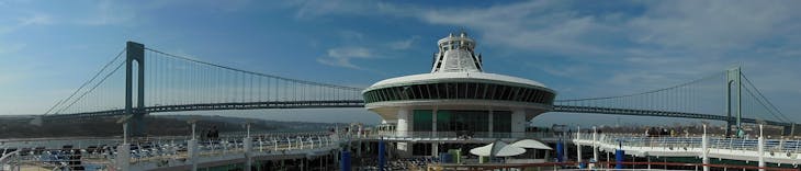 Passing under the Verrazono - Explorer of the Seas