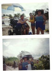 Castaway Cay (Disney Private Island) - Sharon,Courtney and I