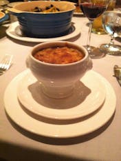 French onion soup at Crown Grill on Royal Princess