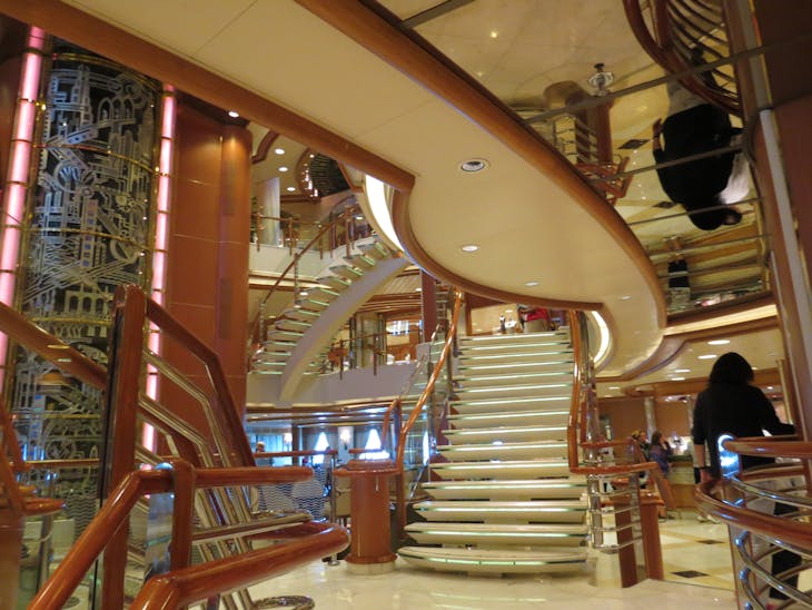 Staircase in Main Lobby - Sapphire Princess