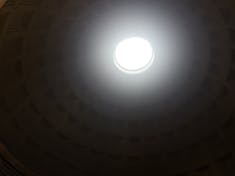 Occulus inside the Pantheon--Rome, Italy