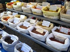 Toulon, France - Spices at the market in Aix