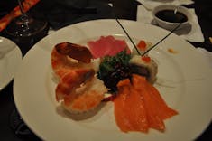 Sushi (paired with wine) in Vines on Royal Princess