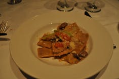 Veal ravioli in dining room on Royal Princess