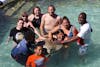 Swimming with turtles at Coral World