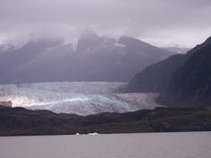 Mendenhall Glacier in Juneau, Alaska, September 2005.