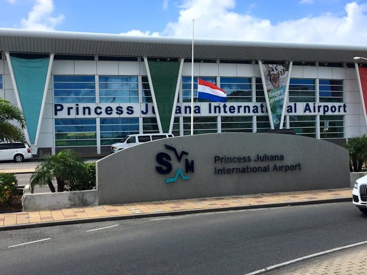 Philipsburg, St. Maarten - Ready to watch the planes land