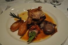 Roasted chicken in main dining room on Royal Princess