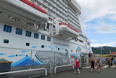Charlotte Amalie, St. Thomas - Some of the hull art on the Norwegian Escape