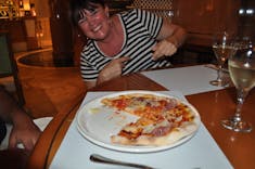 Pizza at Alfredo's on Royal Princess