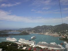 Charlotte Amalie, St. Thomas - View of Cruise Ships from Paradise Point #2