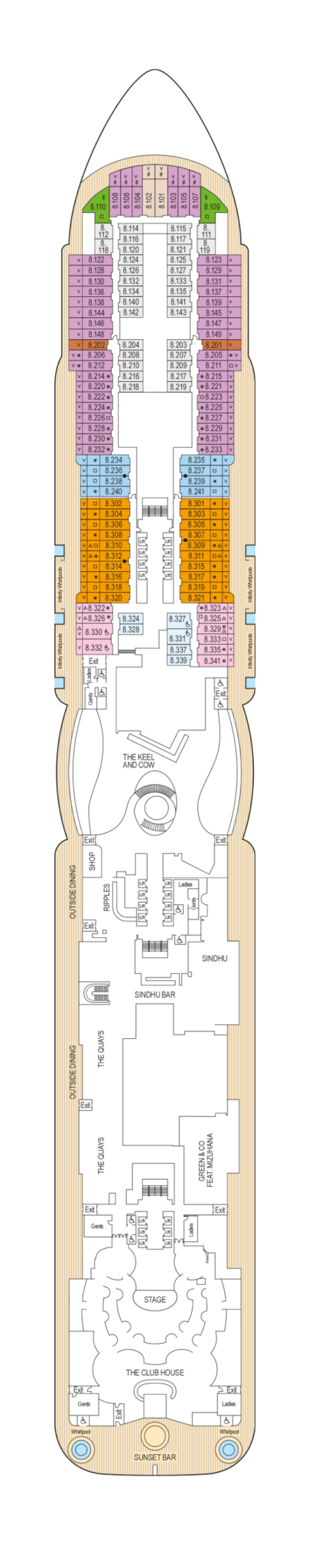 Arvia deck plans - Cruiseline.com