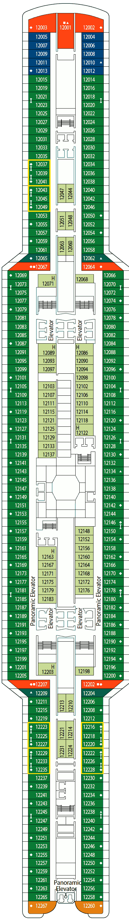 MSC Seaside deck plans - Cruiseline.com