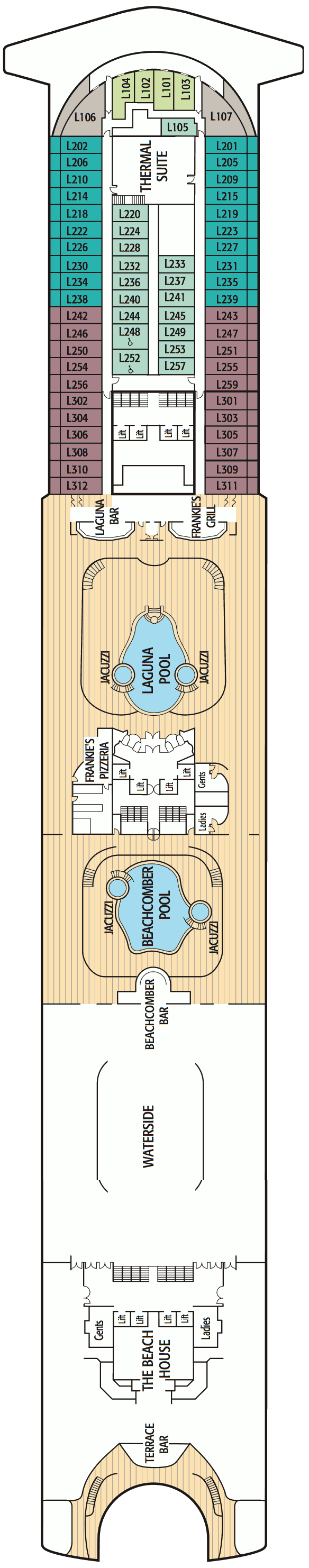 Ventura Deck Plans - Cruiseline.com