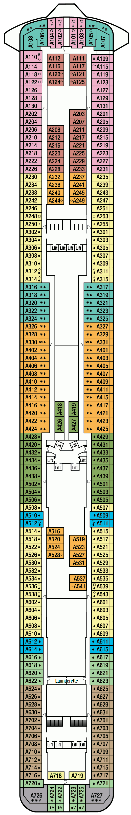 Britannia deck plans - Cruiseline.com